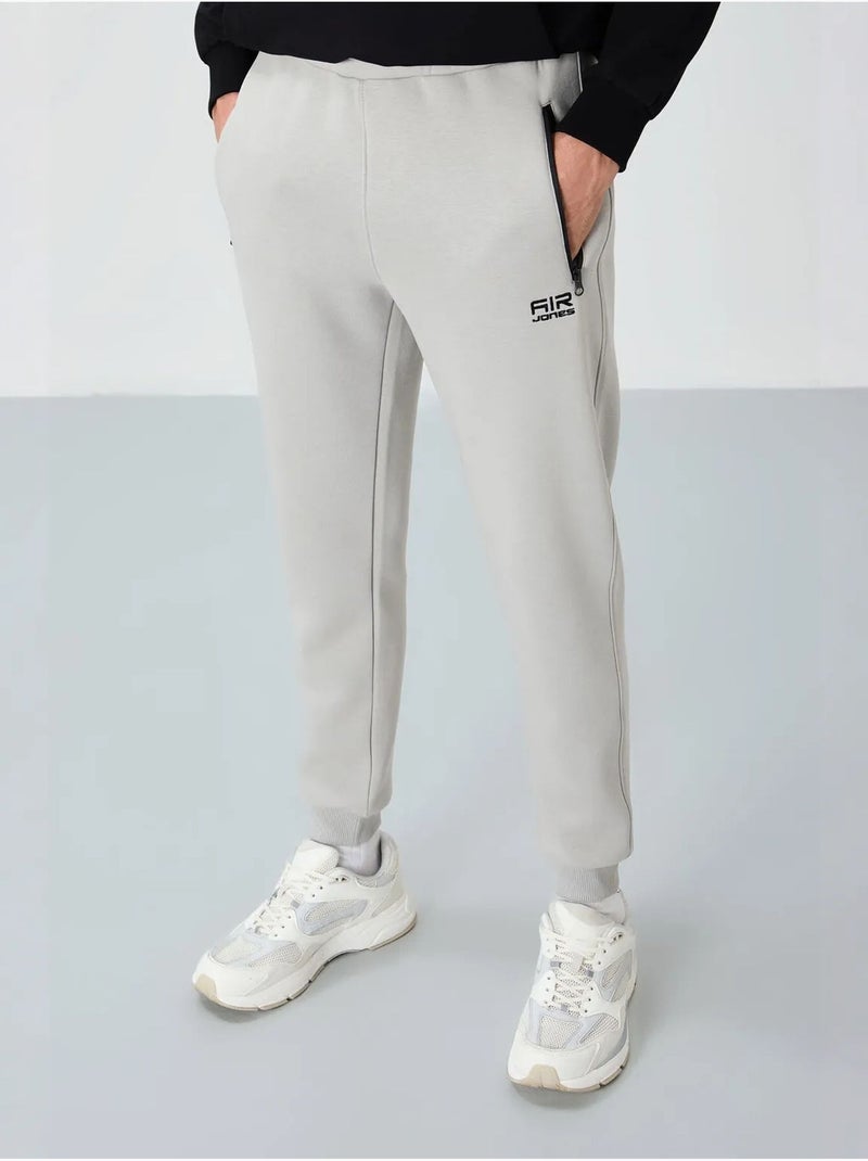 Pantalon de jogging homme coupe jogger tommy Gris clair - Kiabi