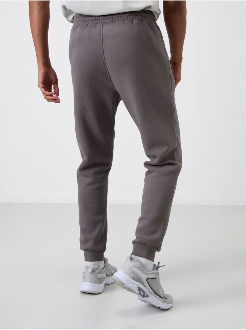 Pantalon de jogging homme coupe jogger tommy Gris Noir - Kiabi