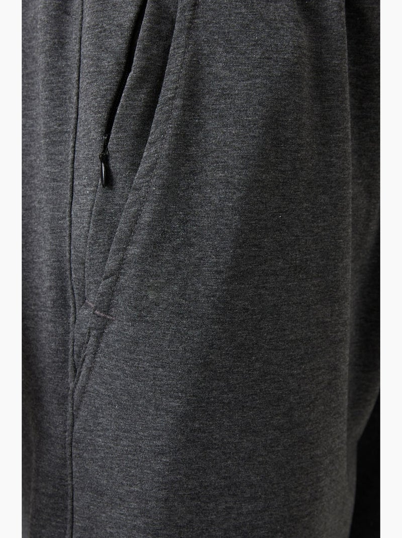 Pantalon de jogging homme coupe regular en coton mélangé tommy Gris Noir - Kiabi