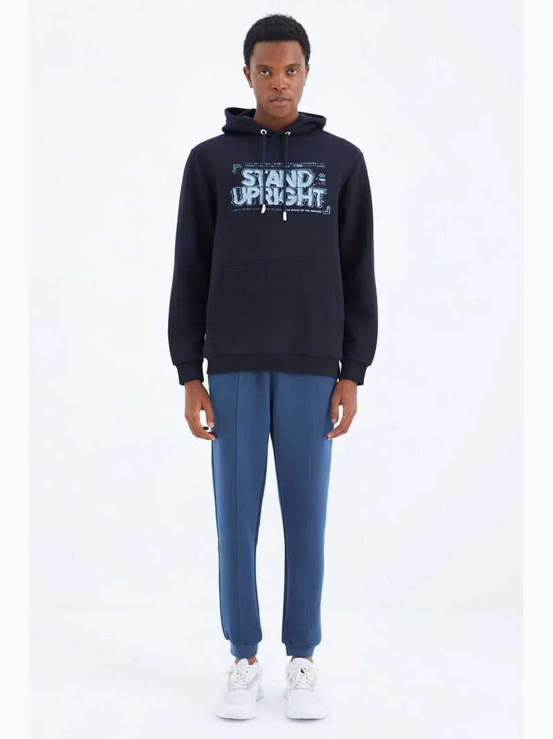 Pantalon de jogging homme coupe regular en molleton 3 fils tommy Bleu - Kiabi