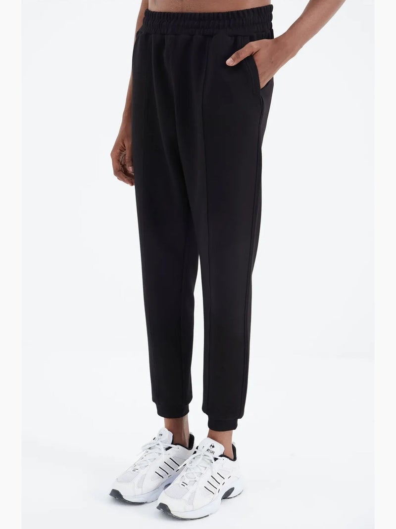 Pantalon de jogging homme coupe regular en molleton 3 fils tommy Noir - Kiabi