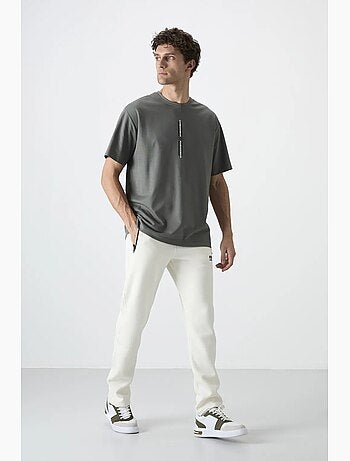 Pantalon de jogging homme coupe regular en molleton tommy