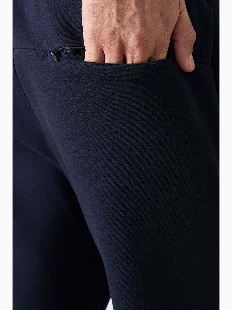 Pantalon de jogging homme coupe regular en molleton tommy Bleu marine - Kiabi