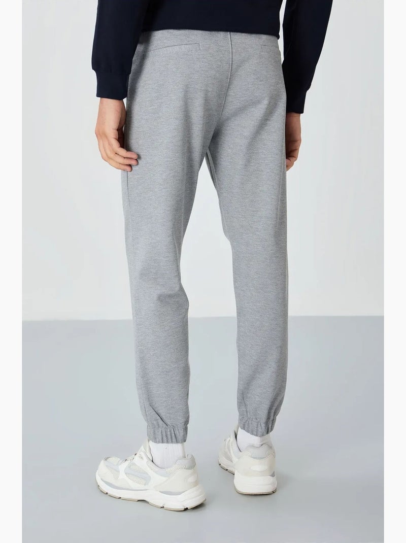 Pantalon de jogging homme coupe regular en molleton tommy Gris foncé - Kiabi