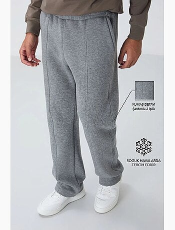 Pantalon de jogging homme coupe regular en molleton tommy