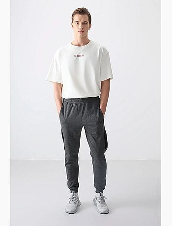 Pantalon de jogging homme coupe regular en molleton tommy