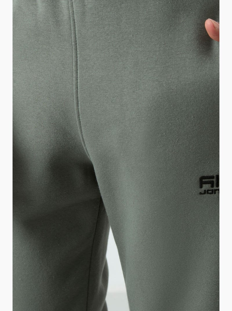 Pantalon de jogging homme coupe regular en molleton tommy Kaki - Kiabi