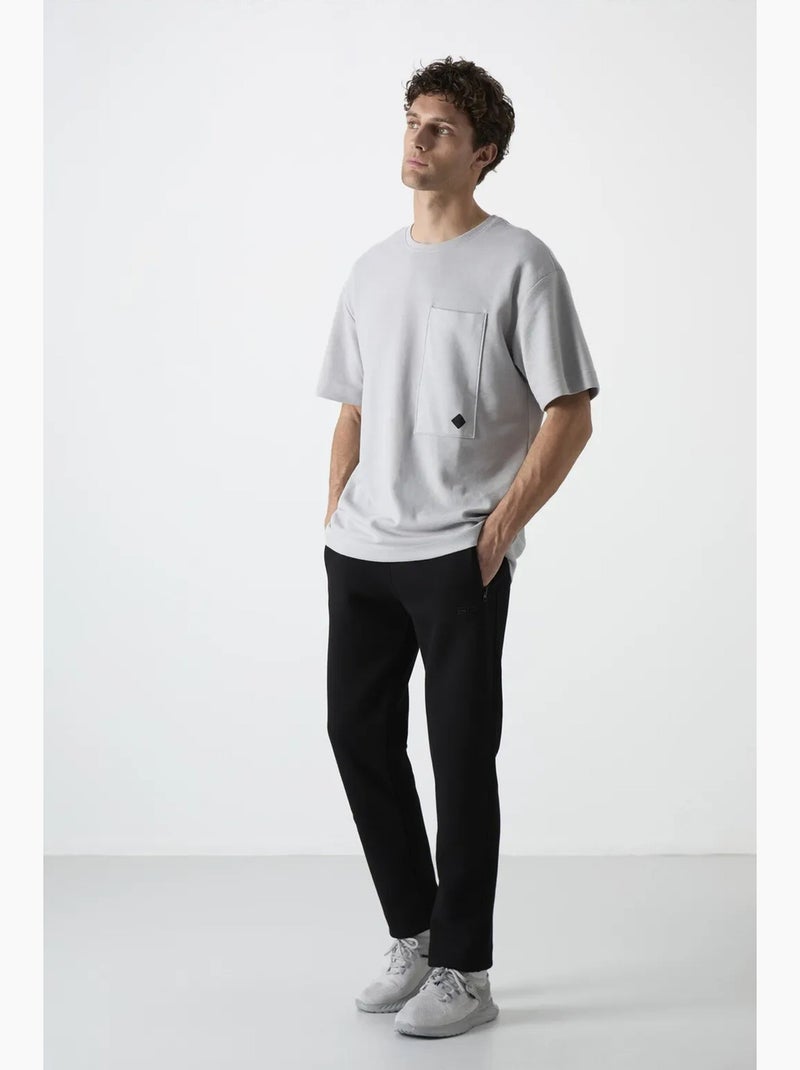 Pantalon de jogging homme coupe regular en molleton tommy Noir - Kiabi