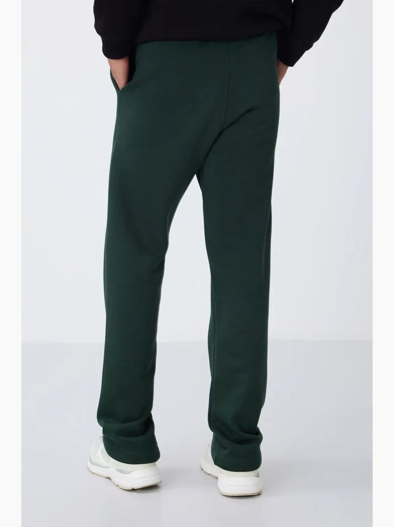Pantalon de jogging homme coupe regular en molleton tommy Vert bouteille - Kiabi