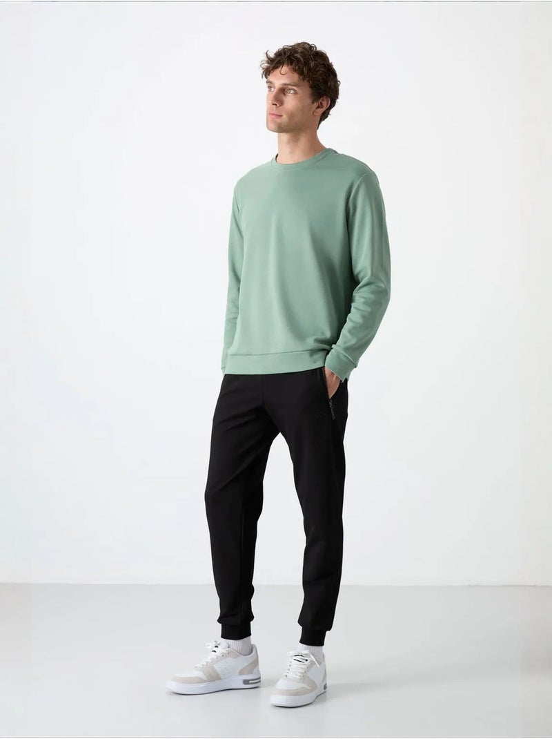Pantalon de jogging homme en mélange coton tommy Gris Noir - Kiabi