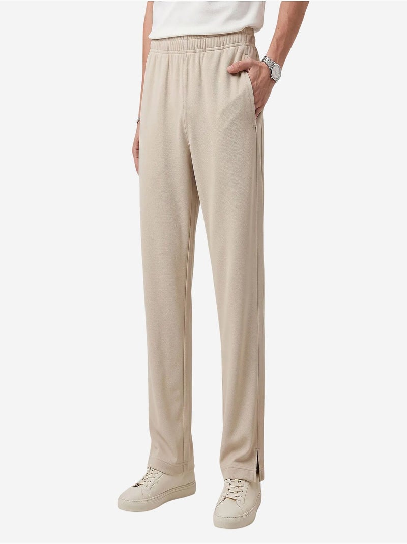 Pantalon de jogging homme en mélange de viscose tommy Beige argile - Kiabi