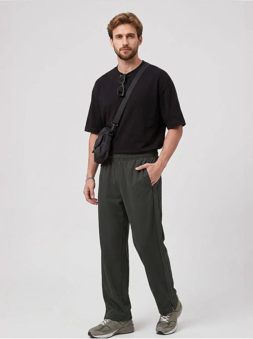 Pantalon de jogging homme en mélange de viscose tommy - Kiabi Pantalon de jogging homme en mélange de viscose tommy - Kiabi