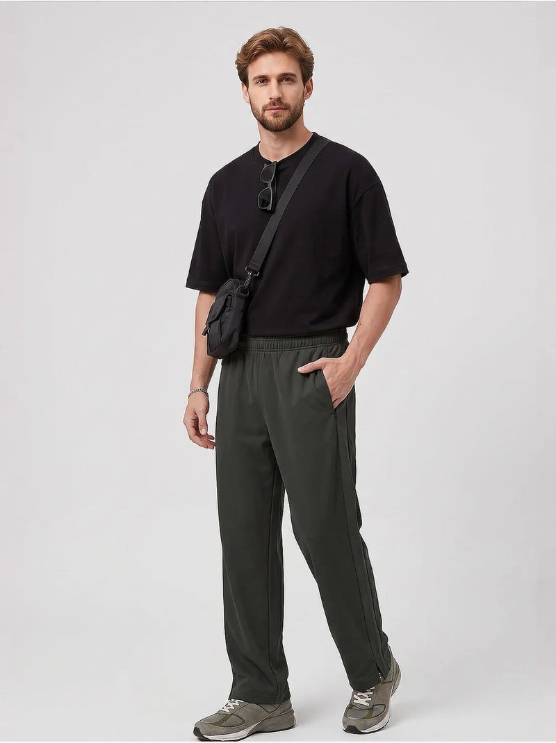 Pantalon de jogging homme en mélange de viscose tommy Vert kaki - Kiabi