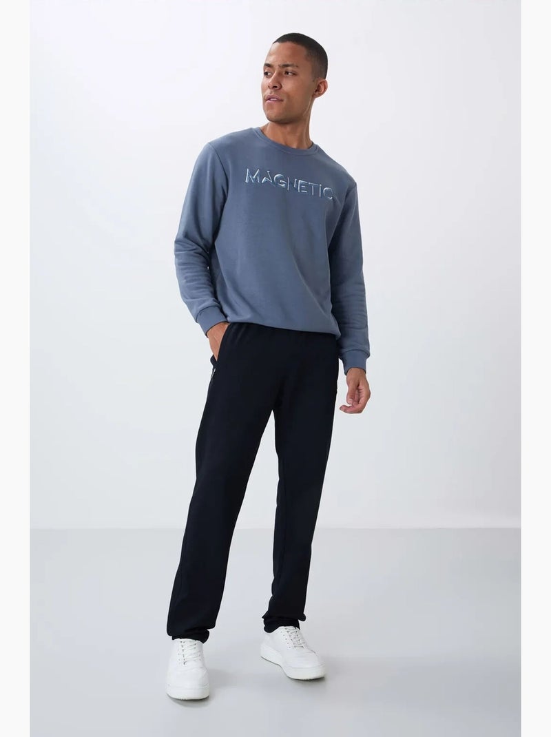 Pantalon de jogging homme slim à jambe droite tommy Bleu lagon - Kiabi