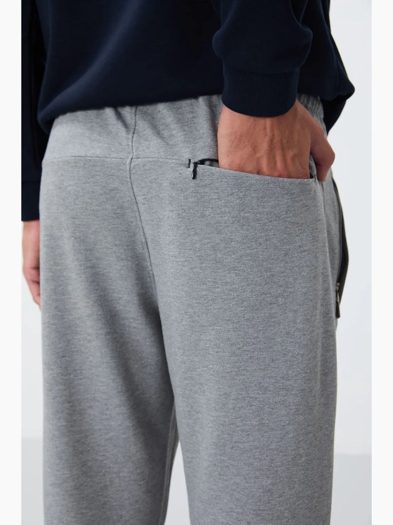Pantalon de jogging homme slim à jambe droite tommy Gris clair - Kiabi
