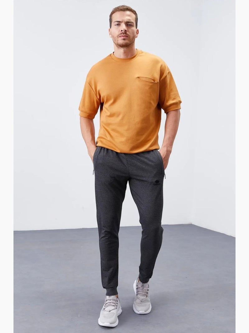Pantalon de jogging homme slim en molleton tommy Gris Noir - Kiabi