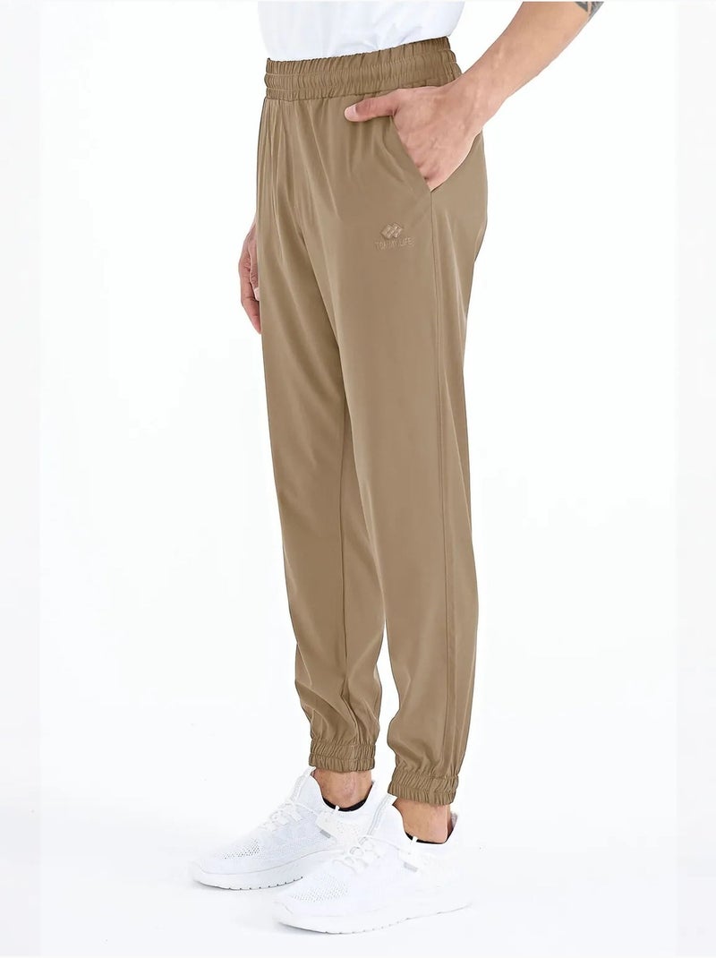 Pantalon de jogging homme tissé tommy Kaki - Kiabi