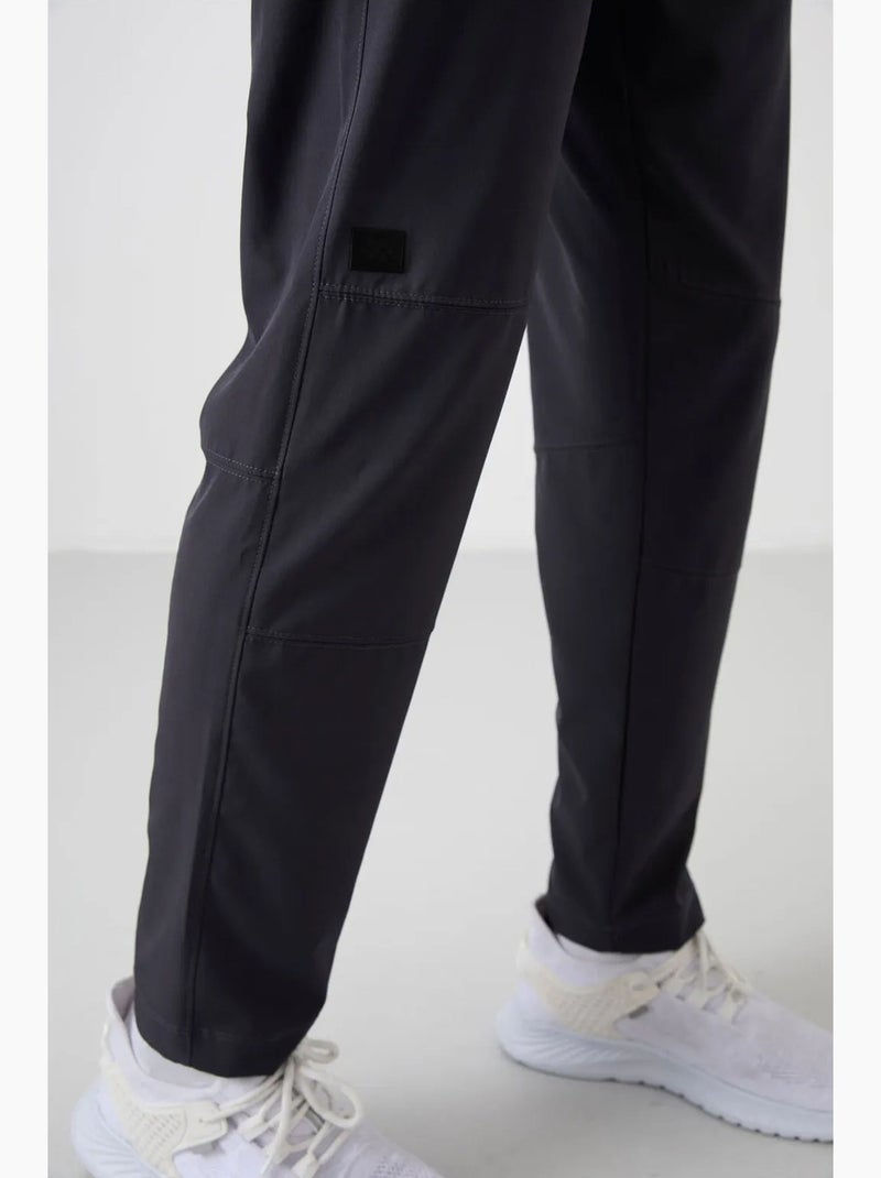 Pantalon de jogging homme uni à taille élastique tommy Gris Noir - Kiabi