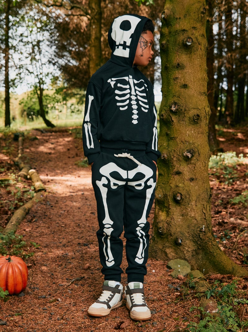 Pantalon de jogging imprimé 'Halloween' Noir - Kiabi