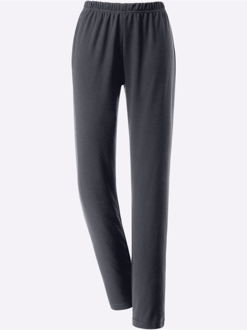 Pantalon de jogging interlock - taille courte - witt Gris - Kiabi