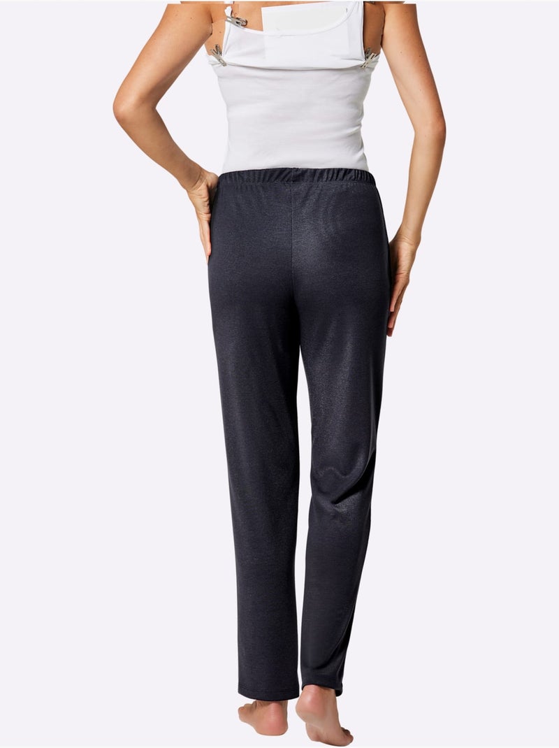 Pantalon de jogging interlock - taille courte - witt Noir - Kiabi
