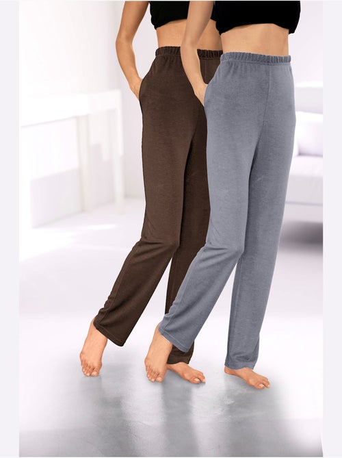 Pantalon De Jogging Interlock - Taille Standard - Witt - Lot de 2 - Kiabi