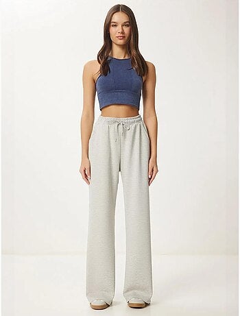 Pantalon de jogging jambe large à taille à cordon istanbul