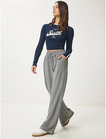 Pantalon de jogging jambe large à taille à cordon istanbul