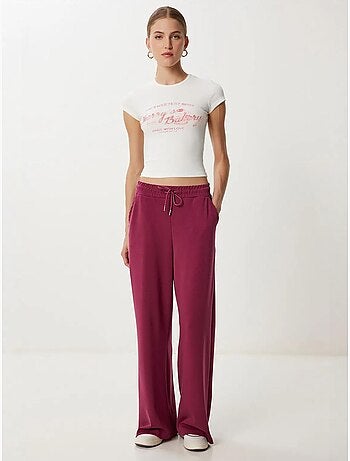 Pantalon de jogging jambe large à taille à cordon istanbul