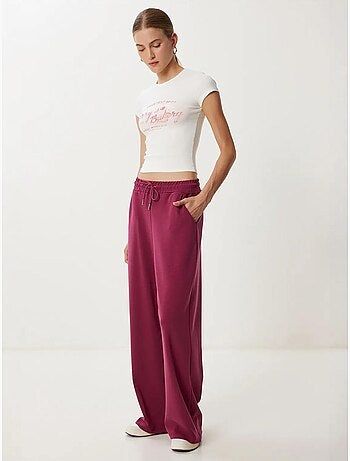 Pantalon de jogging jambe large à taille à cordon istanbul