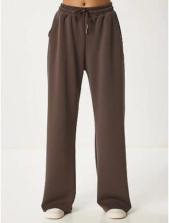 Pantalon de jogging jambe large à taille à cordon istanbul