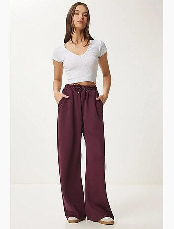 Pantalon de jogging jambe large à taille à cordon istanbul