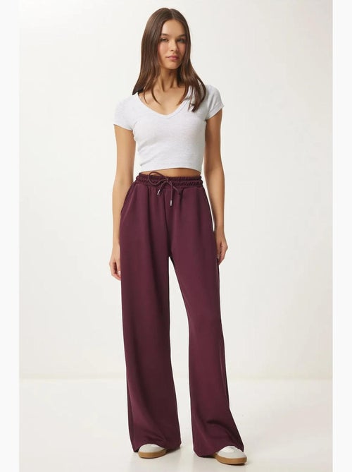 Pantalon de jogging jambe large à taille à cordon istanbul - Kiabi Pantalon de jogging jambe large à taille à cordon istanbul - Kiabi