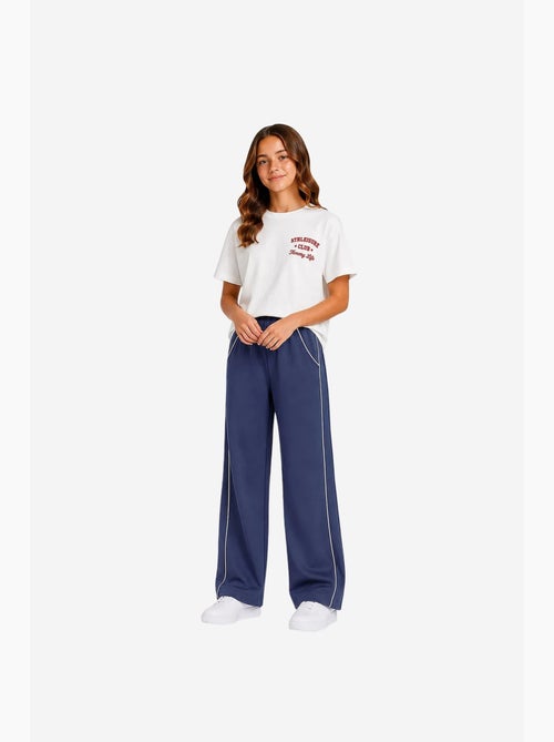 Pantalon de jogging jeunesse à taille élastique jambe large tommy - Kiabi Pantalon de jogging jeunesse à taille élastique jambe large tommy - Kiabi