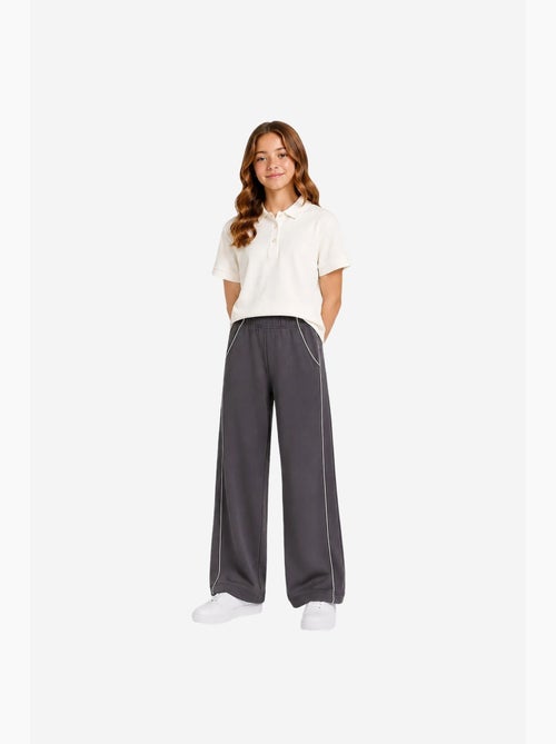 Pantalon de jogging jeunesse à taille élastique jambe large tommy - Kiabi Pantalon de jogging jeunesse à taille élastique jambe large tommy - Kiabi