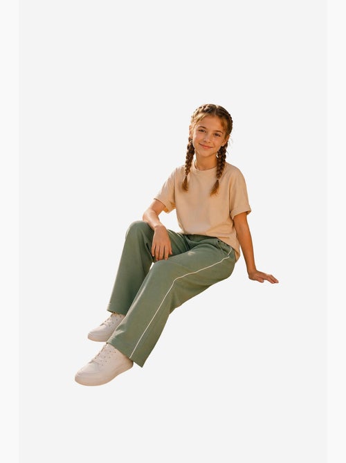 Pantalon de jogging jeunesse à taille élastique jambe large tommy - Kiabi Pantalon de jogging jeunesse à taille élastique jambe large tommy - Kiabi
