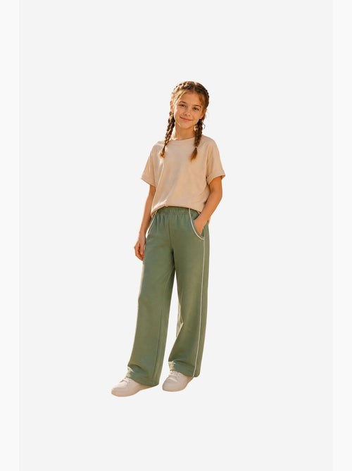 Pantalon de jogging jeunesse à taille élastique jambe large tommy - Kiabi Pantalon de jogging jeunesse à taille élastique jambe large tommy - Kiabi
