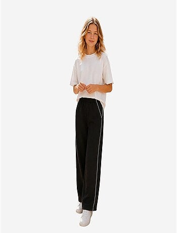 Pantalon de jogging jeunesse à taille élastique jambe large tommy