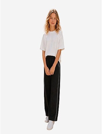 Pantalon de jogging jeunesse à taille élastique jambe large tommy