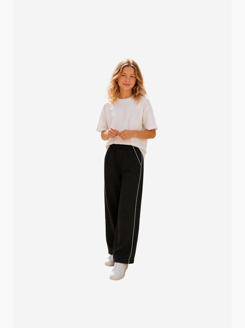 Pantalon de jogging jeunesse à taille élastique jambe large tommy - Kiabi Pantalon de jogging jeunesse à taille élastique jambe large tommy - Kiabi