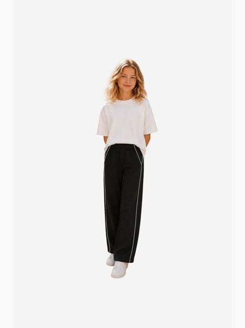 Pantalon de jogging jeunesse à taille élastique jambe large tommy - Kiabi Pantalon de jogging jeunesse à taille élastique jambe large tommy - Kiabi