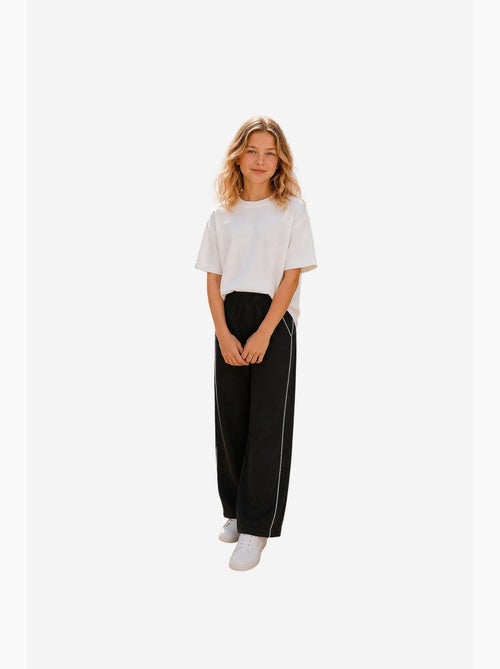 Pantalon de jogging jeunesse à taille élastique jambe large tommy - Kiabi Pantalon de jogging jeunesse à taille élastique jambe large tommy - Kiabi