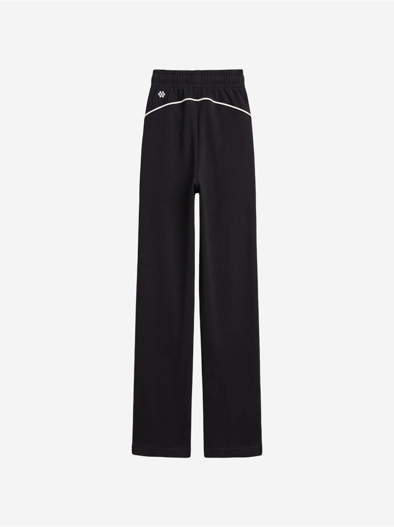 Pantalon de jogging jeunesse à taille élastique jambe large tommy Noir - Kiabi