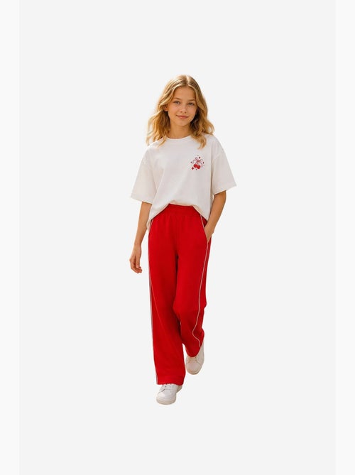 Pantalon de jogging jeunesse à taille élastique jambe large tommy - Kiabi Pantalon de jogging jeunesse à taille élastique jambe large tommy - Kiabi