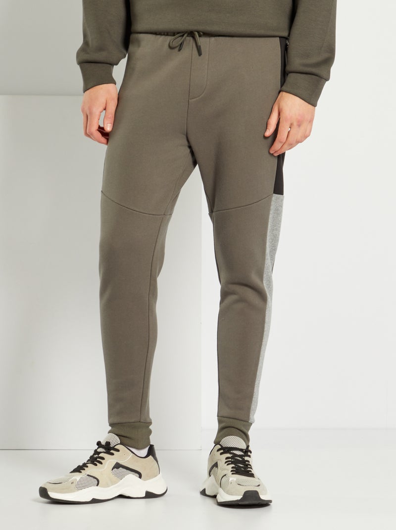 Pantalon de jogging kaki - Kiabi