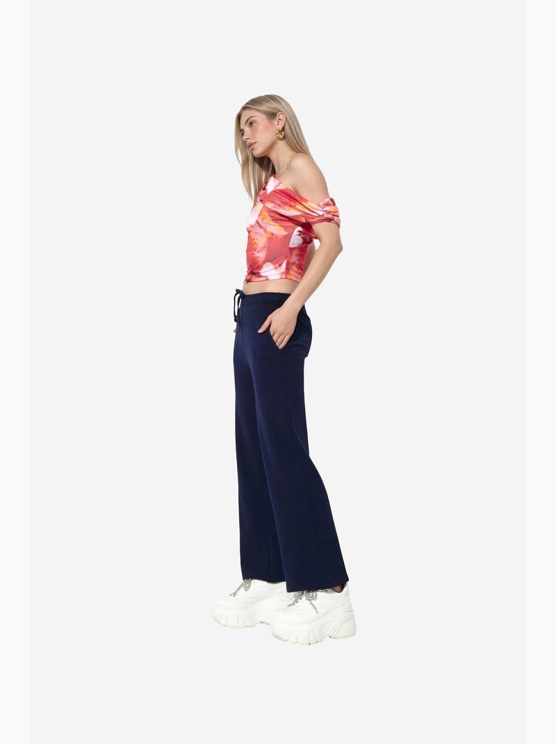 Pantalon de jogging large à enfiler busem Bleu marine - Kiabi