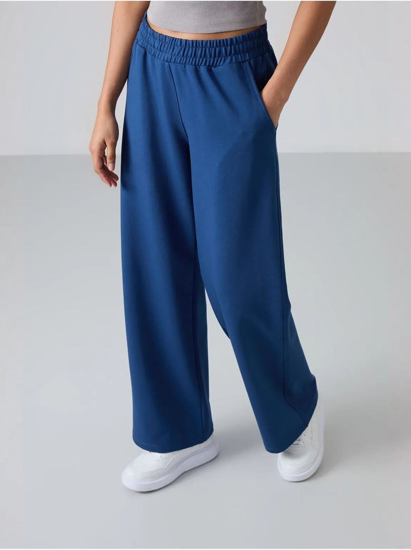 Pantalon de jogging large à enfiler tommy Bleu cobalt - Kiabi