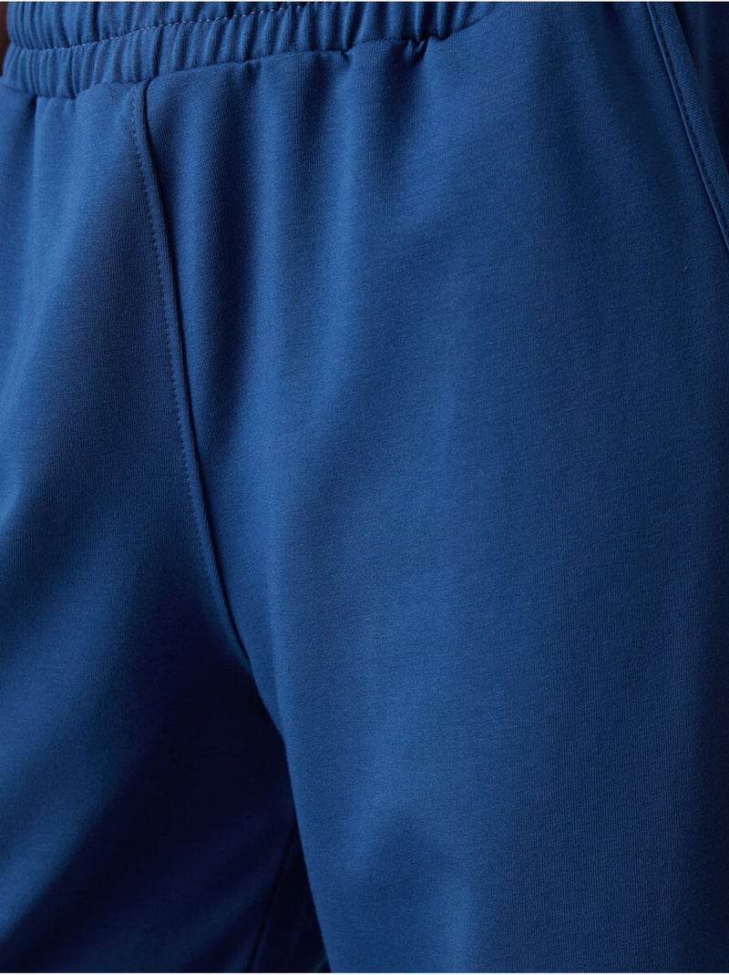 Pantalon de jogging large à enfiler tommy Bleu cobalt - Kiabi