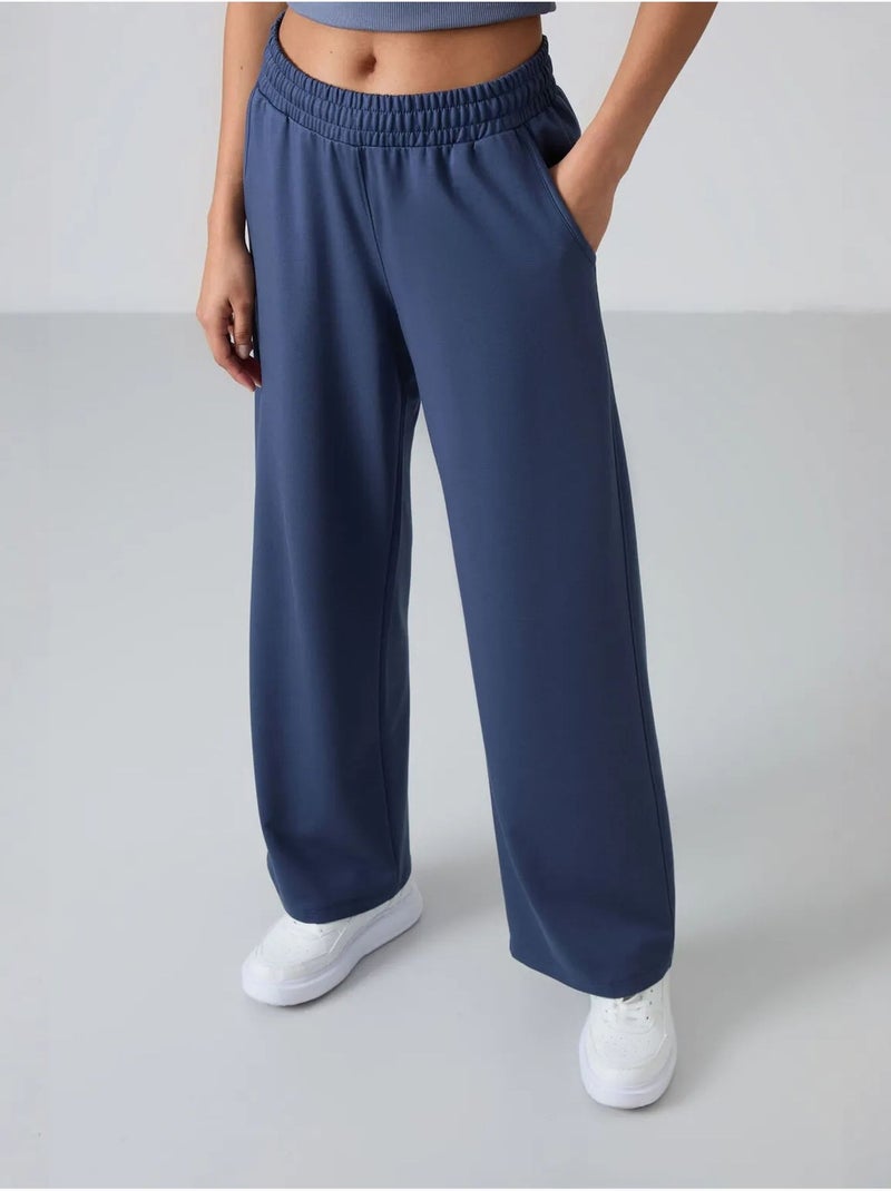 Pantalon de jogging large à enfiler tommy Bleu gris - Kiabi