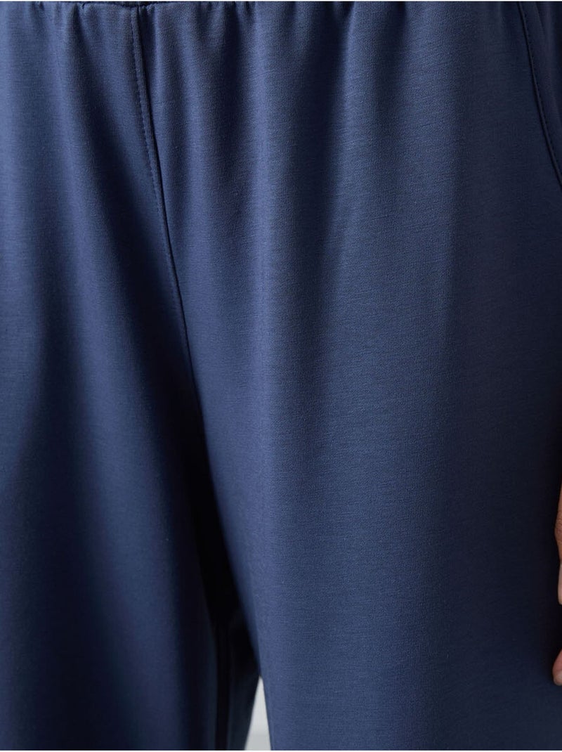Pantalon de jogging large à enfiler tommy Bleu gris - Kiabi